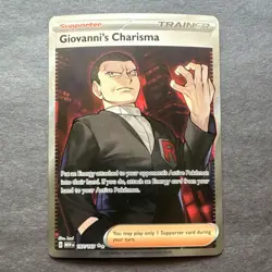 Pokemon Giovanni's Charisma 197/165 SV151 Holo Ultra Rare English - Image 1