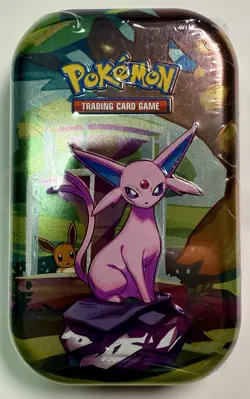 Prismatic Evolutions Pokemon TCG Tin (Espeon) - Factory Sealed - 2 Booster Packs - Image 1