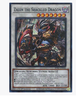 Zalen the Shackled Dragon - BPRO-EN042 - Super Rare YuGiOh - Image 1
