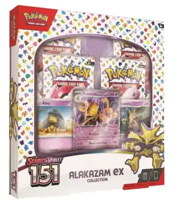 Pokemon TCG Scarlet & Violet 151 Alakazam Ex Collection Box - Sealed - Image 1