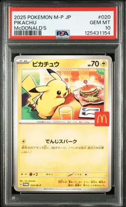 Pokemon McDonald’s 2025 Promo Set PSA10 GEM MINT 6 Set Pikachu Riolu Ralts Japan - Image 4