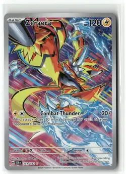 Pokemon TCG Stellar Crown #151/142 Zeraora Illustration Rare - Image 1