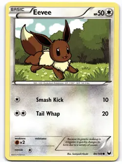 Eevee 84/108 Pokemon TCG Black & White Dark Explorers Common Light Play LP - Image 1