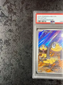 2025 POKEMON MEGA EVOLUTION EN HELIOPTILE ILLUSTRATION RARE #143 MINT 💎 PSA 9 - Image 3