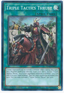 Yugioh Triple Tactics Thrust RA03-EN072 1st Edition Super Rare NM - Image 1