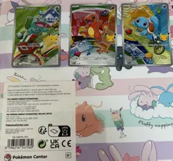 Pokemon First Partner Bulbasaur Charmander Squirtle & PC Exclusive Goomy Binder - Image 1