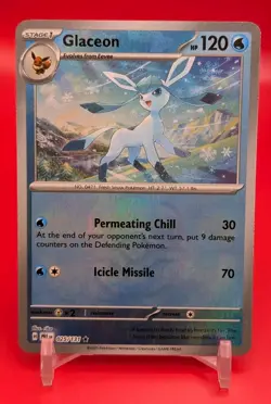 Pokemon Glaceon Master Ball Pattern Reverse Holo 25/131 Prismatic Evolutions (C) - Image 1