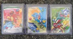 Pokemon TCG First Partner Illustration Collection Kanto GEN 1 Starters - Image 1