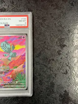 2025 POKEMON BLACK BOLT EN ELGYEM ILLUSTRATION RARE #120 NM-MT PSA 8 - Image 2