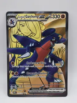 Cynthia’s Garchomp ex Full Art Pokemon Sv10: Destined Rivals #215/182 Garchomp - Image 1