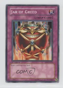 Jar of Greed 1st Ed. YuGiOh Blaze Destruction Structure Deck #SD3-EN029 2005 - Image 1