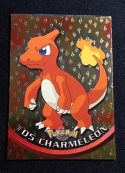 MISCUT 1999 Topps Pokemon -CHARMELEON FOIL Flames #05 Black Logo TV Series 1 - Image 1