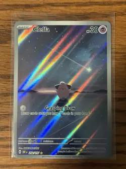 Pokemon Cleffa 202/197 Obsidian Flames Illustration Rare Holo HP 30 English - Image 1