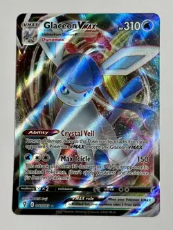2021 Pokemon Glaceon VMAX Evolving Skies Rare Holo #41/203 Near Mint HP310 - Image 1