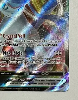 2021 Pokemon Glaceon VMAX Evolving Skies Rare Holo #41/203 Near Mint HP310 - Image 5