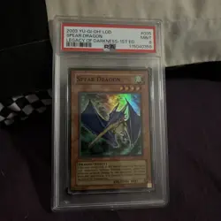 Spear Dragon LOD-035 1st Edition Super Rare Yugioh PSA 9 - Image 1