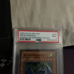 Spear Dragon LOD-035 1st Edition Super Rare Yugioh PSA 9 - Image 3