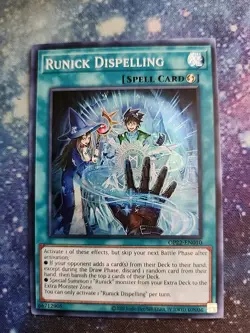 OP22-EN010 RUNICK DISPELLING SUPER RARE NM UNLIMITED EDITION - Image 1