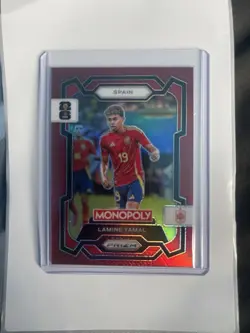 Panini Monopoly World Cup 2026 Lamine Yamal Spain Red Prizm - Image 1