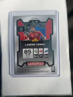 Panini Monopoly World Cup 2026 Lamine Yamal Spain Red Prizm - Image 2