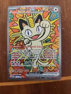 Meowth ex 121/088 ENGLISH Special Illustration Rare - Perfect Order SIR NM - Image 1
