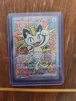 Meowth ex 121/088 ENGLISH Special Illustration Rare - Perfect Order SIR NM - Image 3