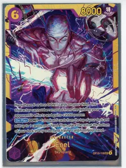 ENEL OP15-118 SEC ALTERNATE ART One Piece TCG Adventure on Kami’s Island NM - Image 1