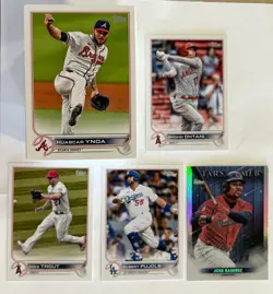 Lot Of 149 Different 2022 Topps Series 1 & 2 Cards- Ohtani, Trout, Pujols, Soto - Image 1