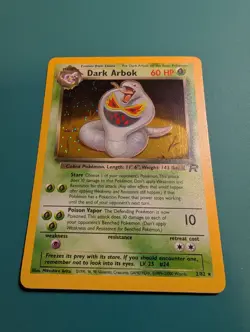 Pokemon Card 1999 Team Rocket Holo Rare Dark Arbok 2/82 NM - Image 2