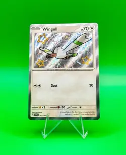 Wingull 203/091 Shiny Rare Paldean Fates NM Pokemon Card - Image 1