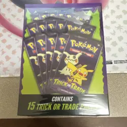 Pokemon Trick or Trade Booster Box 2023 Sealed 15 Packs Trading Card Game - Image 1