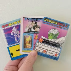 Dragon Ball Z Carddass Lot Of 3 Cards TCG BANDAI PRISM Rare (US SELLER) - Image 2