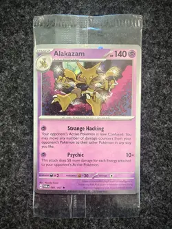 SEALED Alakazam [Cosmos Holo] 082/167 Blister Exclusive Promo Pokemon TCG Card - Image 1