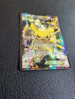 Pokemon Pikachu EX XY124 Full Art Promo Holo Basic 130 HP Card XY Pokemon - Image 2