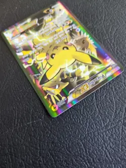 Pokemon Pikachu EX XY124 Full Art Promo Holo Basic 130 HP Card XY Pokemon - Image 4