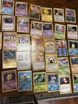 vintage pokemon cards estate lot 50 Cards - Image 3
