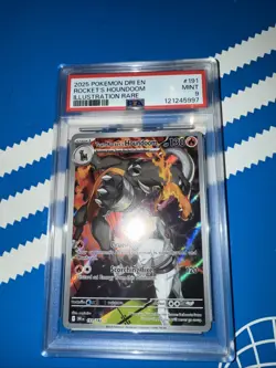 Pokemon TCG Team Rockets Houndoom Illustration Rare Card 191/182 Destined Rivals - Image 1