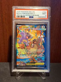 Mega Kangaskhan EX 182/132 PSA 9 mega Evolution Pokemon Card Game - Image 1
