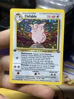 #2 1st Edition Clefable 1/64 Jungle 1999 Holo Rare WOTC Pokemon Card TCG - Image 3