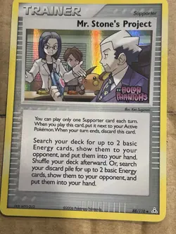 Mr Stone's Project 88/110 Reverse Holo Uncommon Holon Phantoms Pokemon Card - Image 1