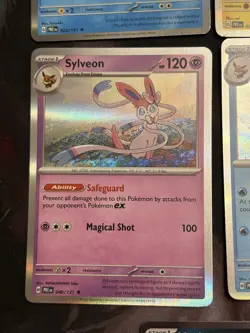 Prismatic Evolutions Complete 9 Card Eevee-lutions Set HOLO NM - Image 5