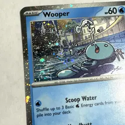 Wooper Cosmos Holo SWIRL Black Star Promo - SVP155 Pokemon Card NM - Image 2