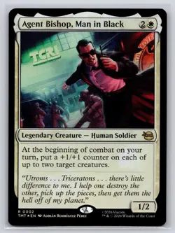 Agent Bishop, Man in Black 0002 Teenage Mutant Ninja Turtles Foil NM - Image 1