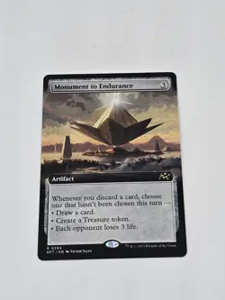 MTG Monument to Endurance (Extended Art) Aetherdrift Regular NM Condition - Image 1