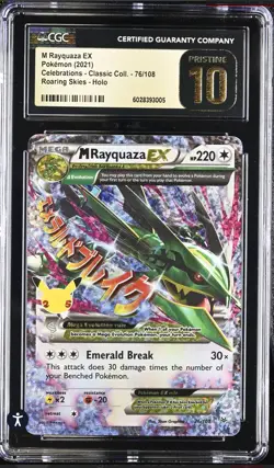 Pokemon Celebrations M Rayquaza EX 76/108 CGC PRISTINE 10 - Image 1
