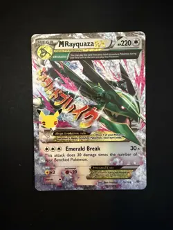Pokemon Card Mega M Rayquaza EX 76/108 Holo Celebrations 25th Anniversary NM - Image 1