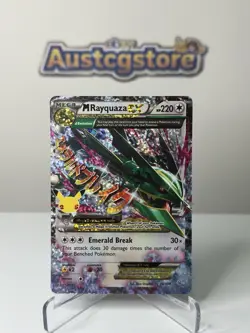 M Rayquaza EX 76/108 Celebrations Classic Collection Pokemon 2021 - Image 1