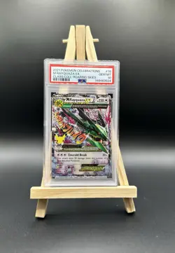 Pokemon TCG M Rayquaza EX Holo Card 76/108 Celebrations 2021 PSA 10 - Image 1
