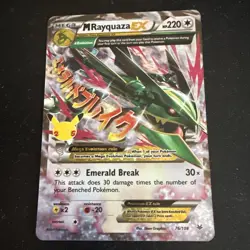 Pokemon TCG M Rayquaza EX 76/108 Celebrations Ultra Rare Near Mint Condition - Image 2