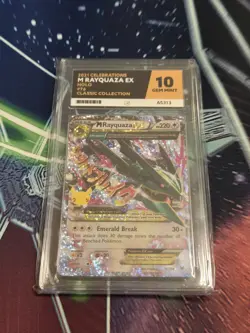 Pokemon TCG Mega M Rayquaza EX Card 76/108 Celebrations Ace 10 Gem Mint - Image 1